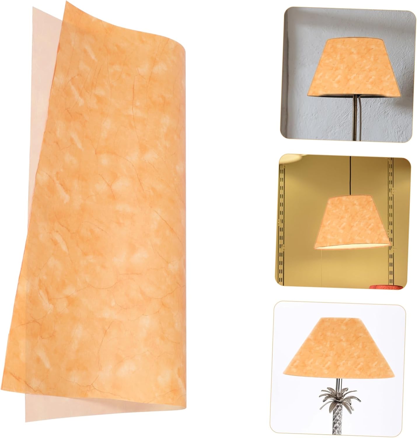 Housoutil 1 rollo de pantalla de papel lámparas de mesa de material premium al aire libre apliques iluminación de pared vintage pantallas de lámpara