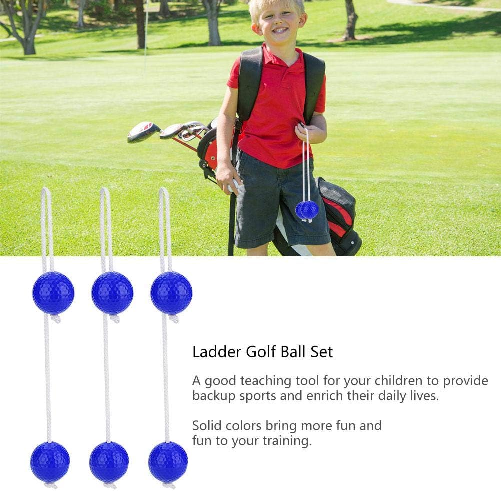 Dioche pelotas de escalera, 3 pares de pelotas de golf, bolas de repuesto para bolas deportivas, 2 colores