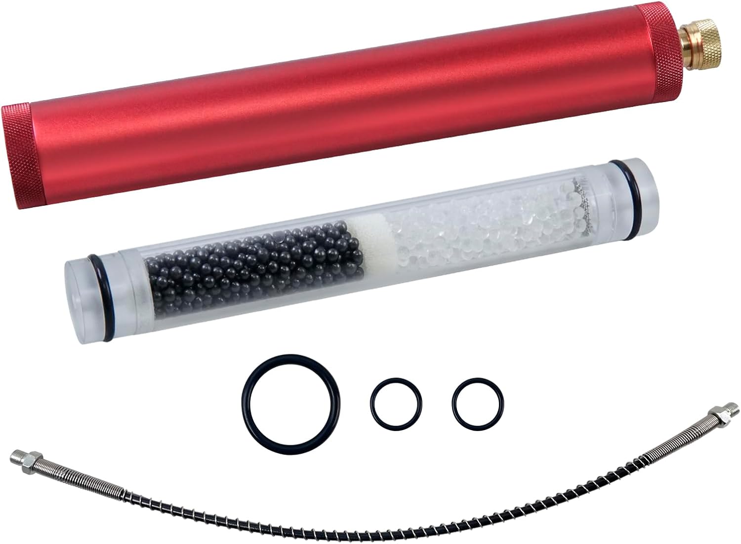 Filtro de aire de alta presión de 30 Mpa, separador de agua de aceite de compresor PCP de 4500 psi, con manguera flexible de resorte y conector
