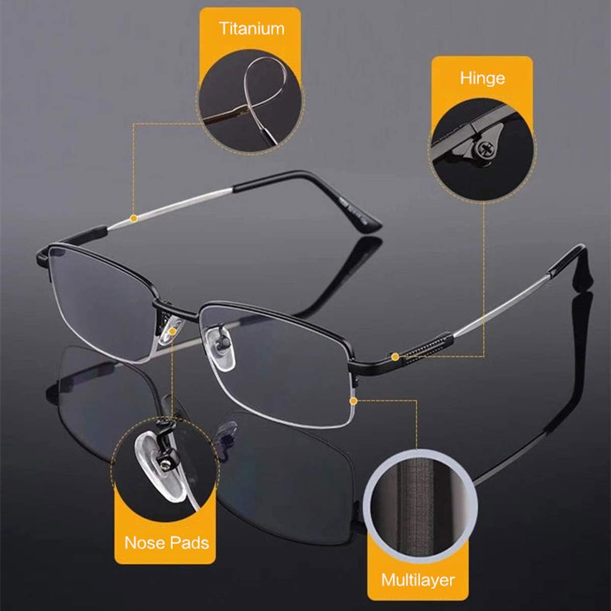 Lentes de lectura progresivos multifocal, bloqueo de luz azul, multifocales, para hombres y mujeres