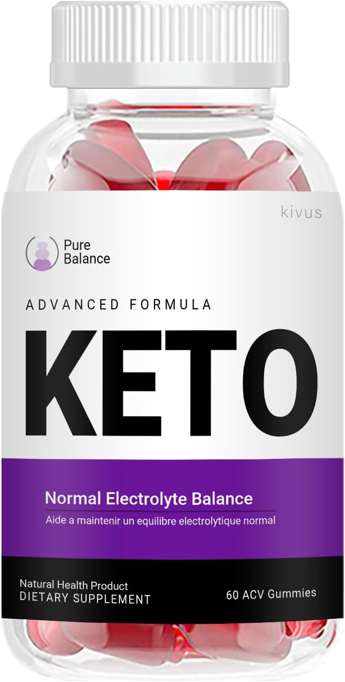 Pure Balance Keto Gummies – Gomitas de fórmula cetogénica avanzada Pure Balance (individuales, 60 gomitas)