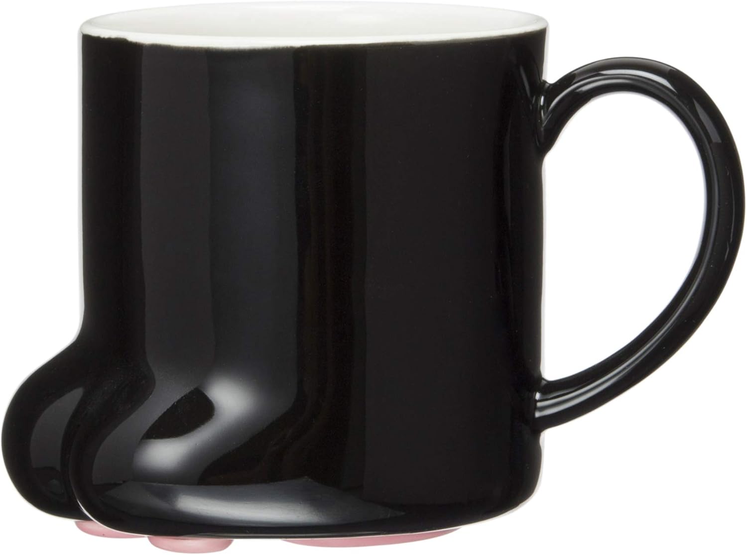 Sunart SAN2235-1 Lindo Vajilla, Paw in Cat, Taza de gato negro, 8.8 fl oz (250 cc), Negro