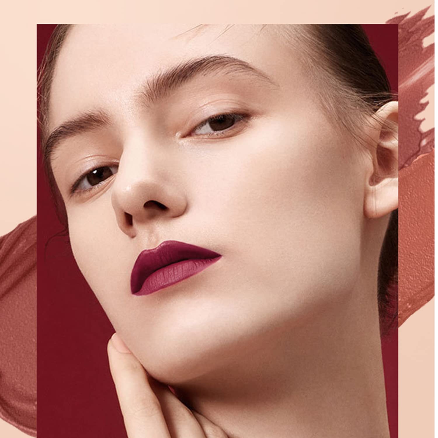Melemando Kit de 2 lápices labiales líquidos mate y delineador de labios, kit de maquillaje de labios en un solo paso, impermeable, de larga