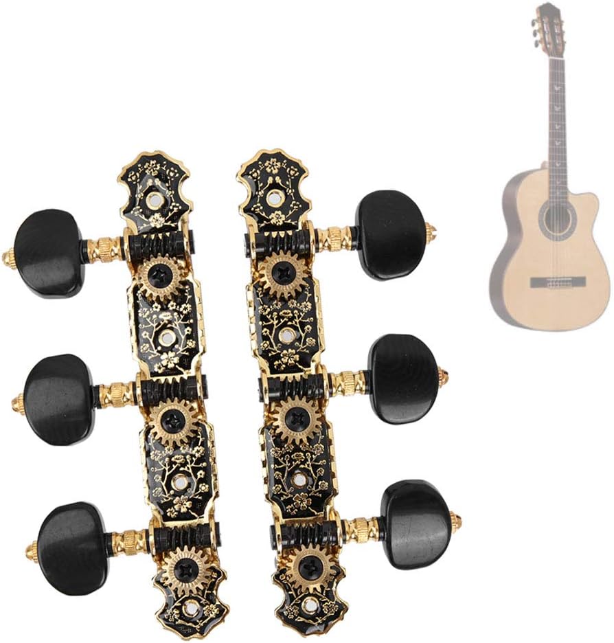 Clavijas de afinación de guitarra acústica, repuesto 3L3R, afinadores rápidos y precisos con material antioxidante para guitarras clásicas