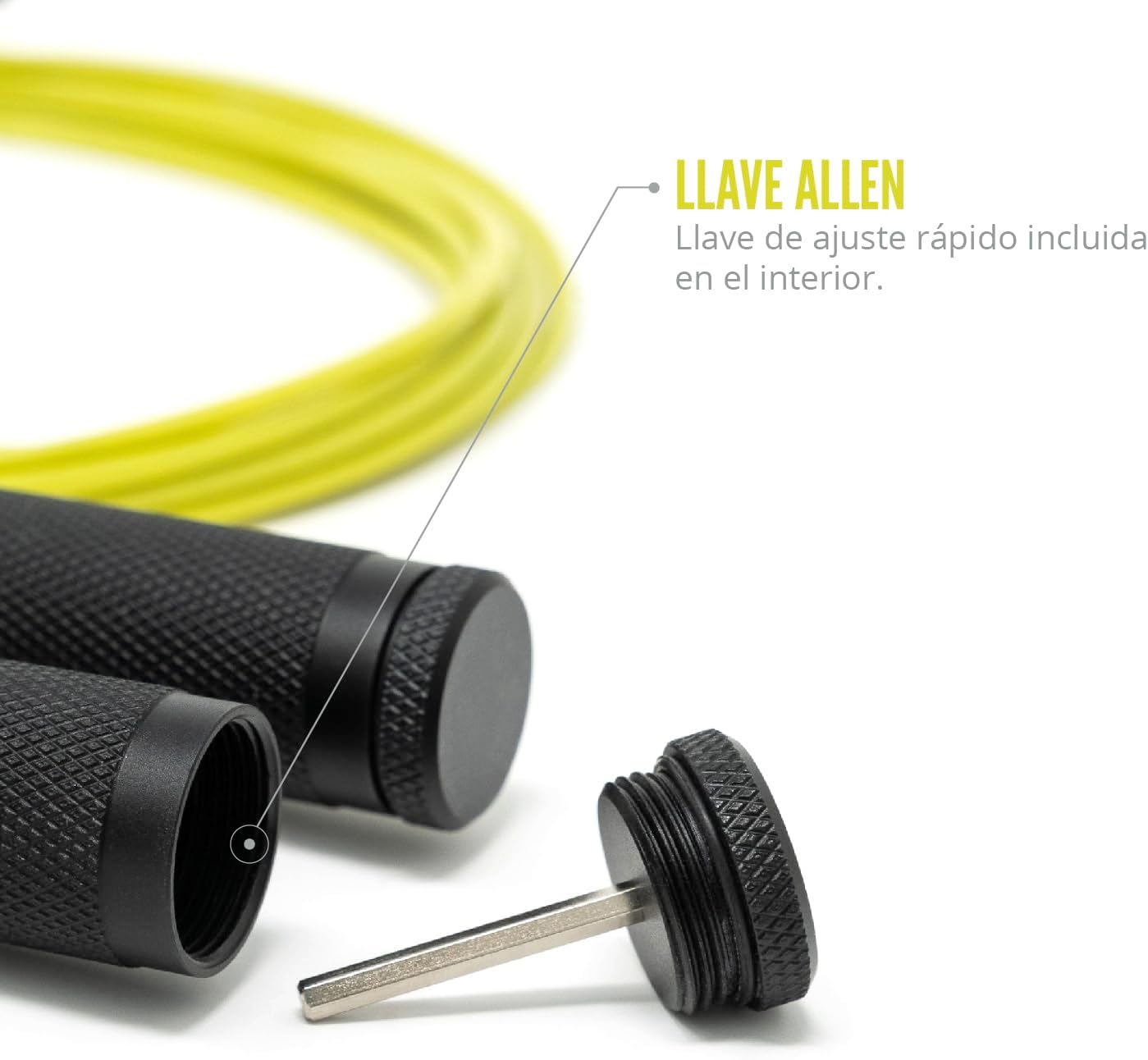 Velites – Cuerda de saltar lastrada para crosstraining, boxeo y fitness Fire 2.0, ideal para doble salto, cuerda de velocidad de aluminio (balastos
