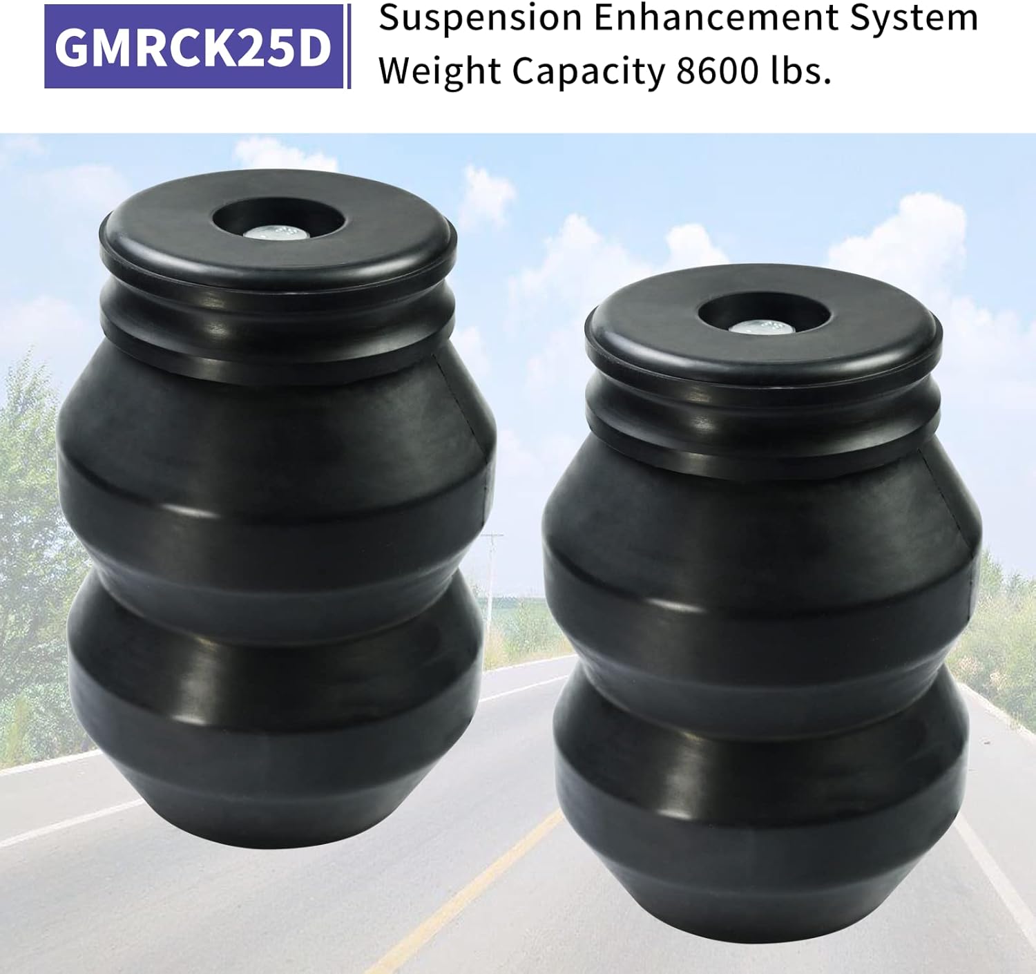 GMRCK25D – Sistema de mejora de la suspensión trasera compatible con Chevy Chevrolet Silverado 2011-2022, GMC Sierra 2500HD 3500HD 2WD4WD