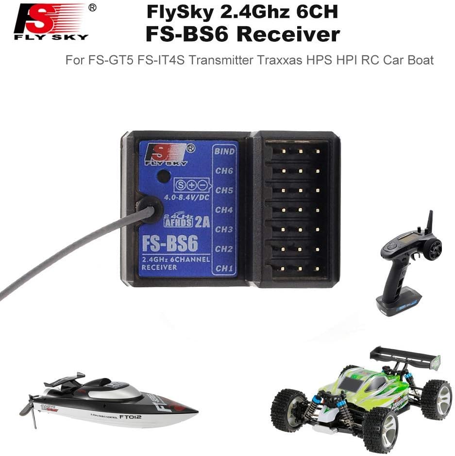 Flysky FS-BS6 Receptor 2.4Ghz 6CH AFHDS2 para Flysky FS-GT5 FS-IT4S Transmisor
