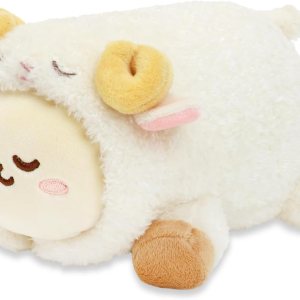 Anirollz Peluche de animal de peluche, manta pequeña de 6 pulgadas, suave, esponjoso, cálido, lindo, cómodo, seguro, almohada de cumpleaños con Anirollz Peluche de animal de peluche, manta pequeña de 6 pulgadas, suave, esponjoso, cálido, lindo, cómodo, seguro, almohada de cumpleaños con