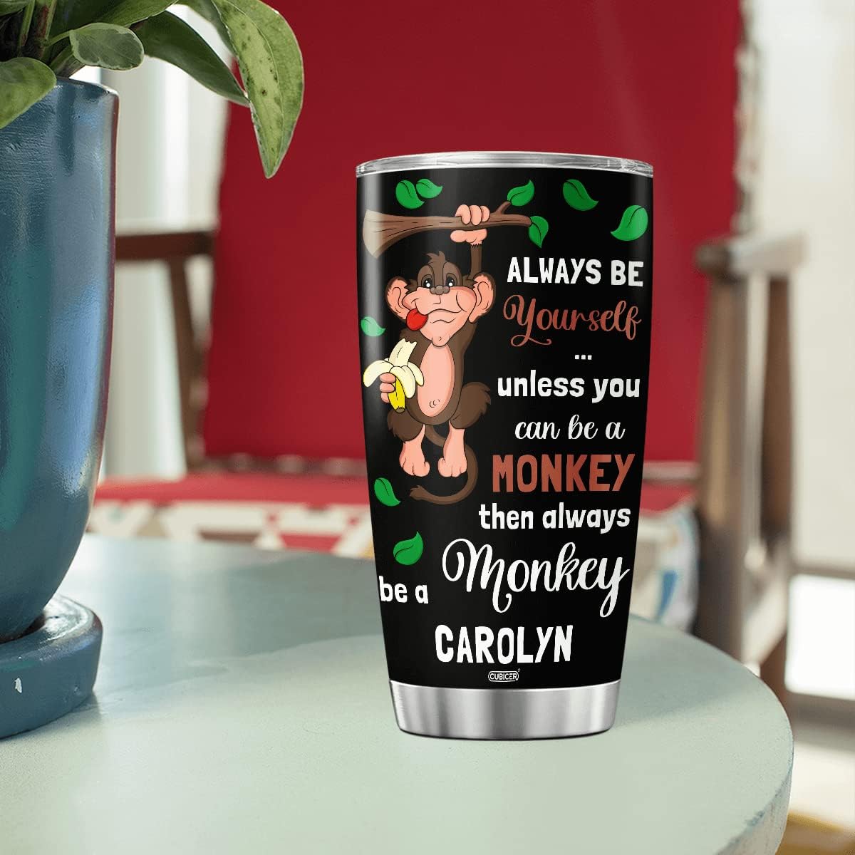 Vaso de café personalizado con tapa aislada, regalo de Navidad para mujeres y adultos, vasos de doble pared de acero inoxidable, accesorios