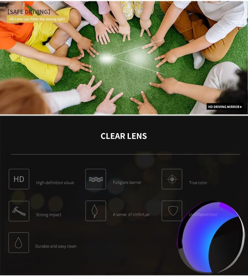 Swanoble UV400 2 – Lentes de sol deportivos para niños y niñas, para ciclismo, tenis, jóvenes, béisbol, para edades de 6 a 15 años