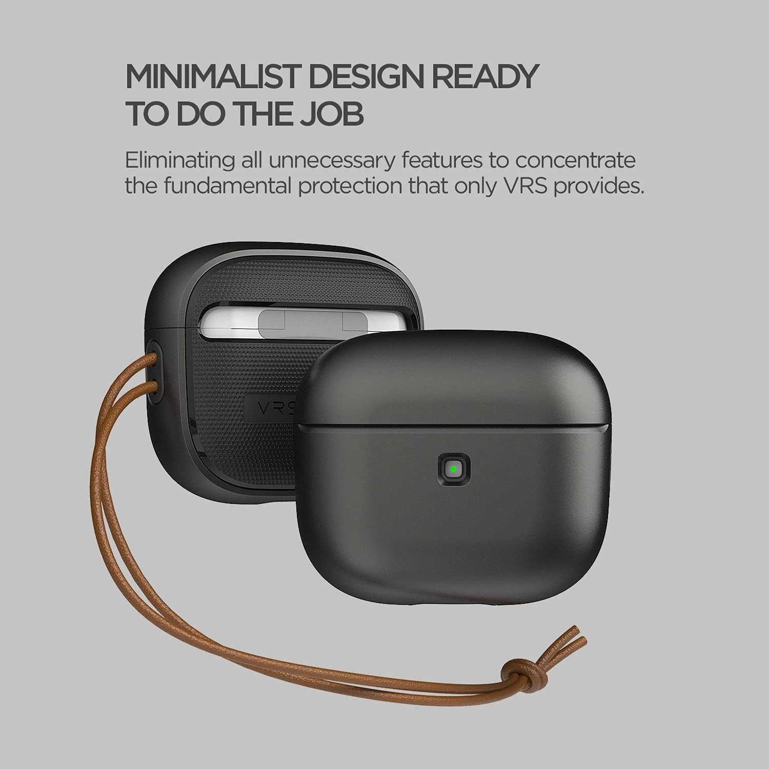 VRS Design Funda moderna para Airpods de tercera generación para AirPods 3, funda limpia y duradera compatible con AirPods 3 (2021)