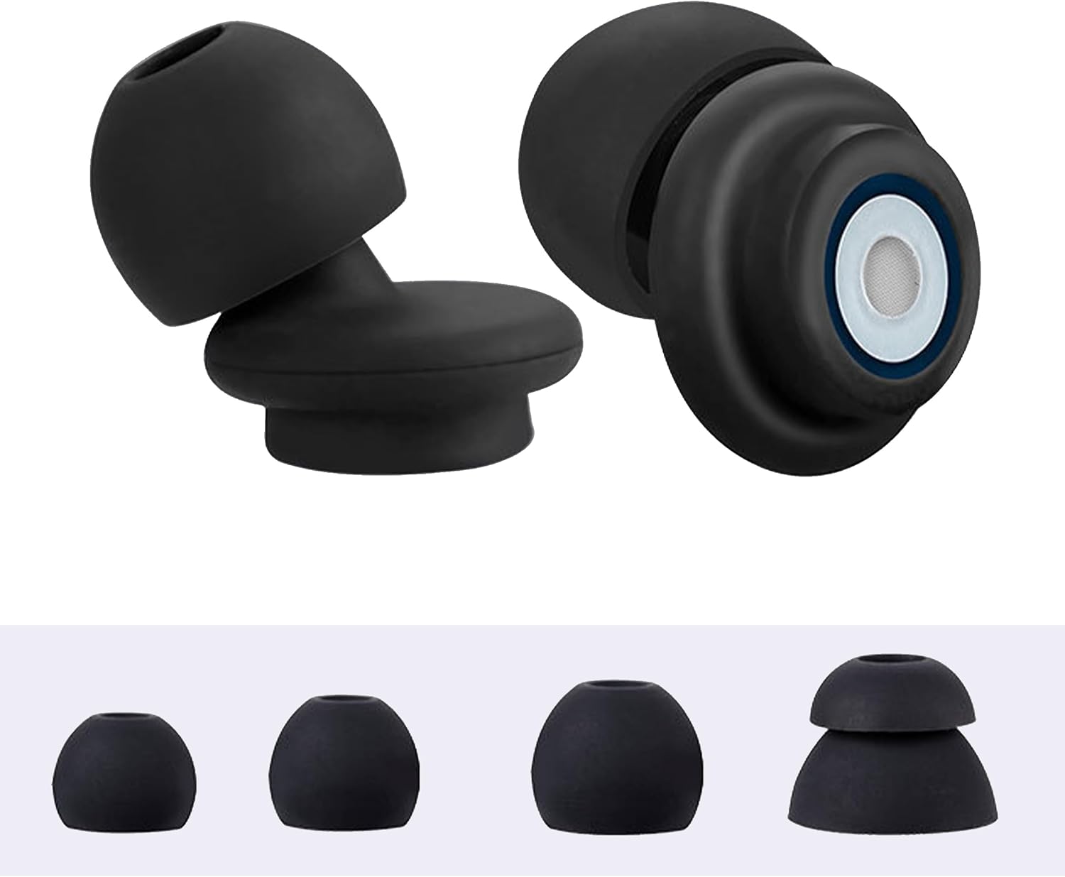 Kiniza Tapones para los oídos para dormir con cancelación de ruido, protección auditiva súper suave y reutilizable en silicona flexible para dormir,