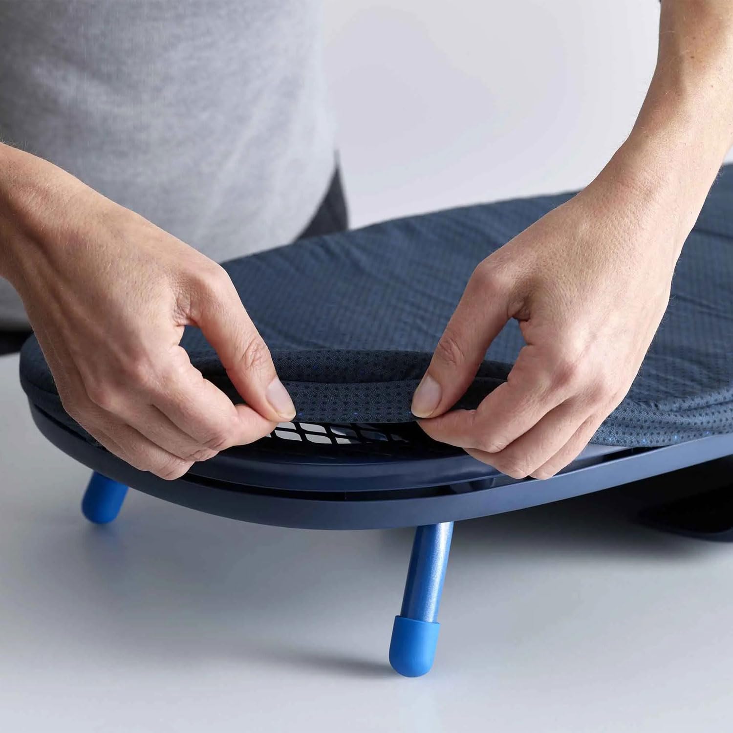 Joseph Joseph Folding Tabletop Ironing Board with Iron Holder, Compact, Space-Saving, BlackBlue