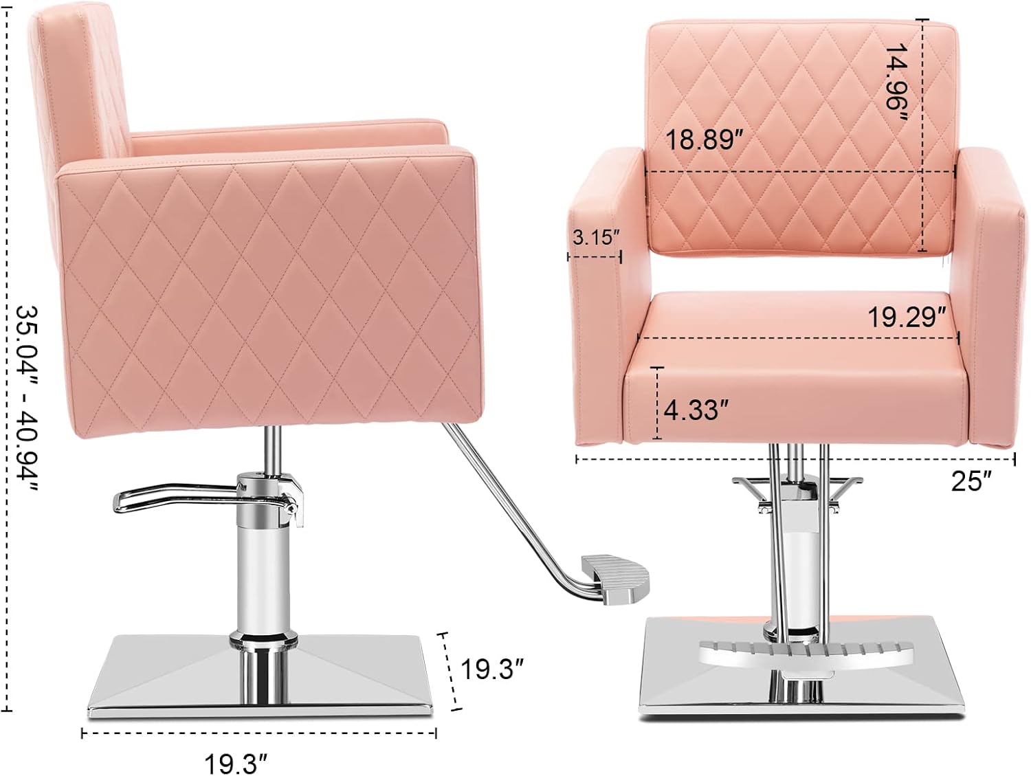 Paddie Silla de salón para estilista, silla hidráulica de altura ajustable, sillas de peluquería multiusos, equipo de spa de belleza, peso máximo de