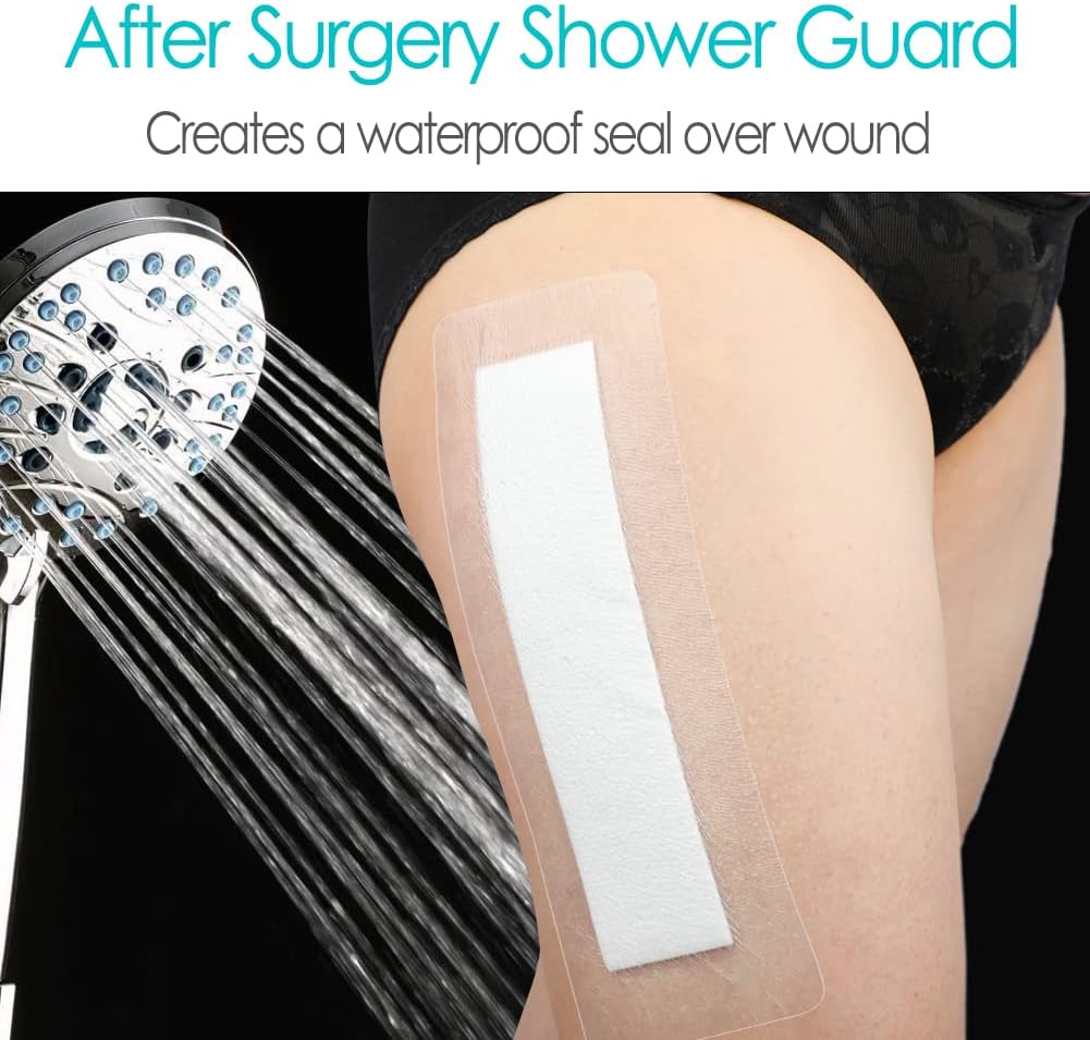 Vendaje adhesivo impermeable para heridas, cubierta de ducha para aderezo de isla, gasa con almohadilla antiadherente para reemplazo de rodilla,