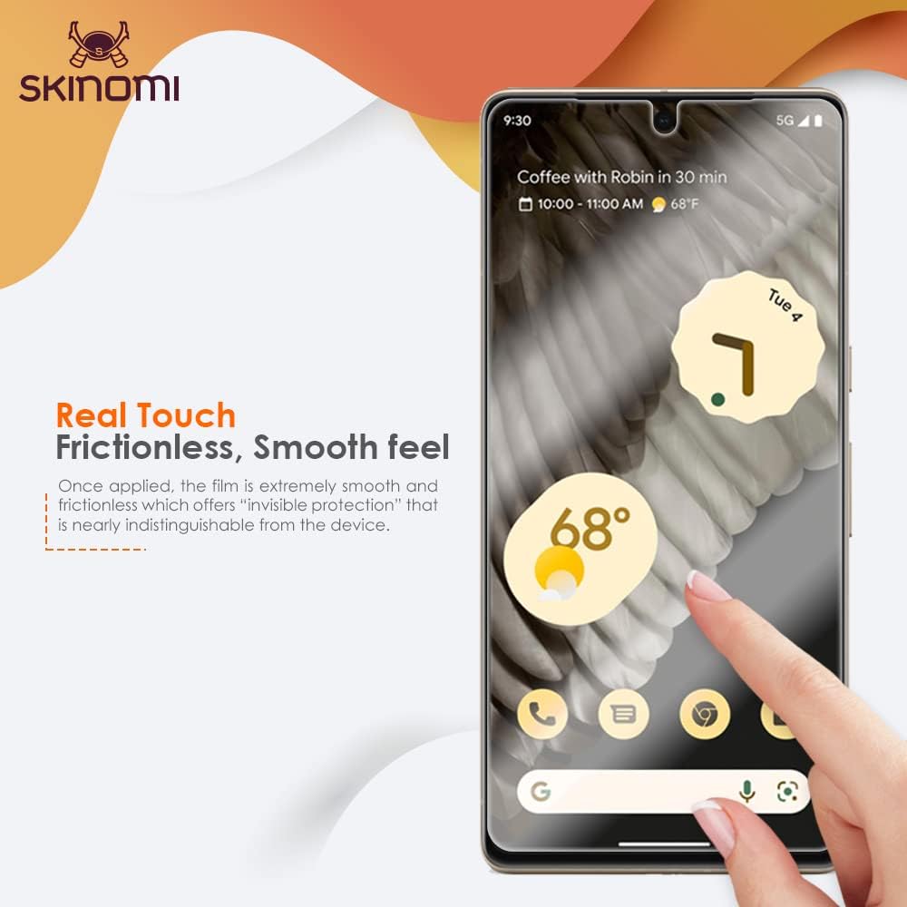 Skinomi Protector de pantalla compatible con Google Pixel 7 Pro (paquete de 2) Clear TechSkin TPU Anti-Bubble HD Film