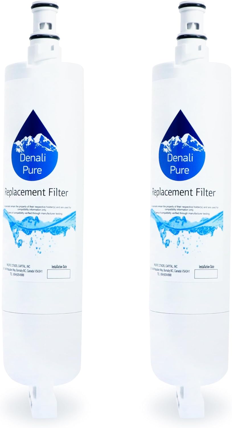 2-pack repuesto Whirlpool ed5fhgxkt03Filtro de agua para neveracompatible Whirlpool 4396508, 4396510nevera cartucho de filtro de agua
