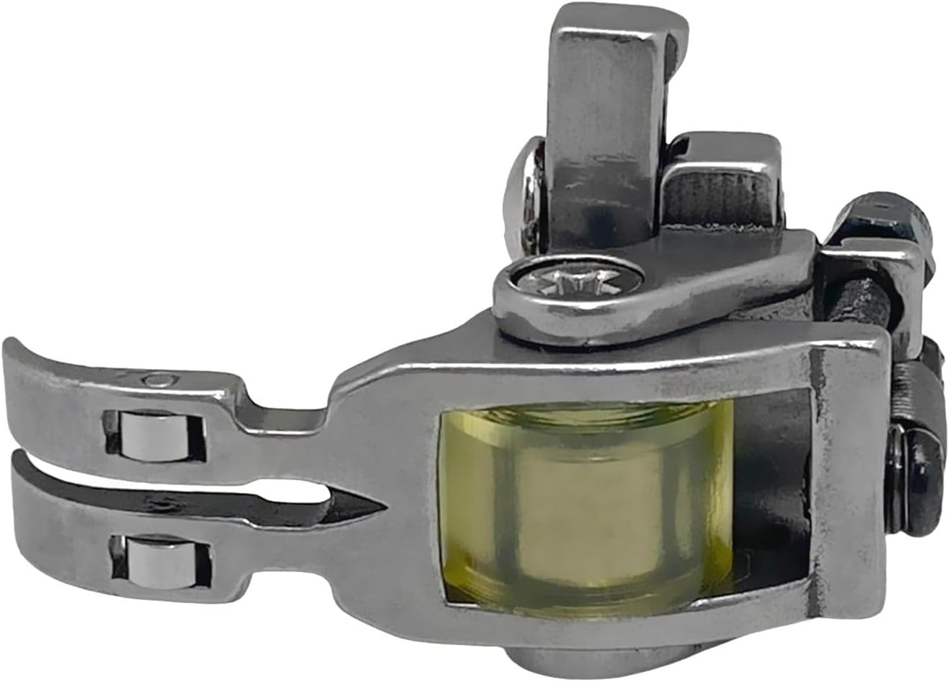 Fbshicung Prensatelas universales #T3 Ajustable Tres en Uno Rueda Rodillo Cremallera Pie para Máquina de Coser Industrial Plana Coche Prensatelas
