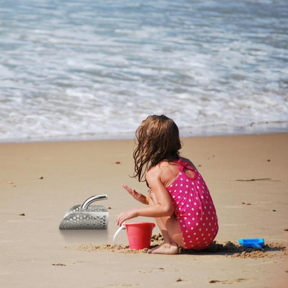 Metal Detector Accessories Sand Sifter for Both Kids and Adults, Metal Detector Sand Scoop, Sand SpoonMetal Detector Shovel for Beach Digging, Beach
