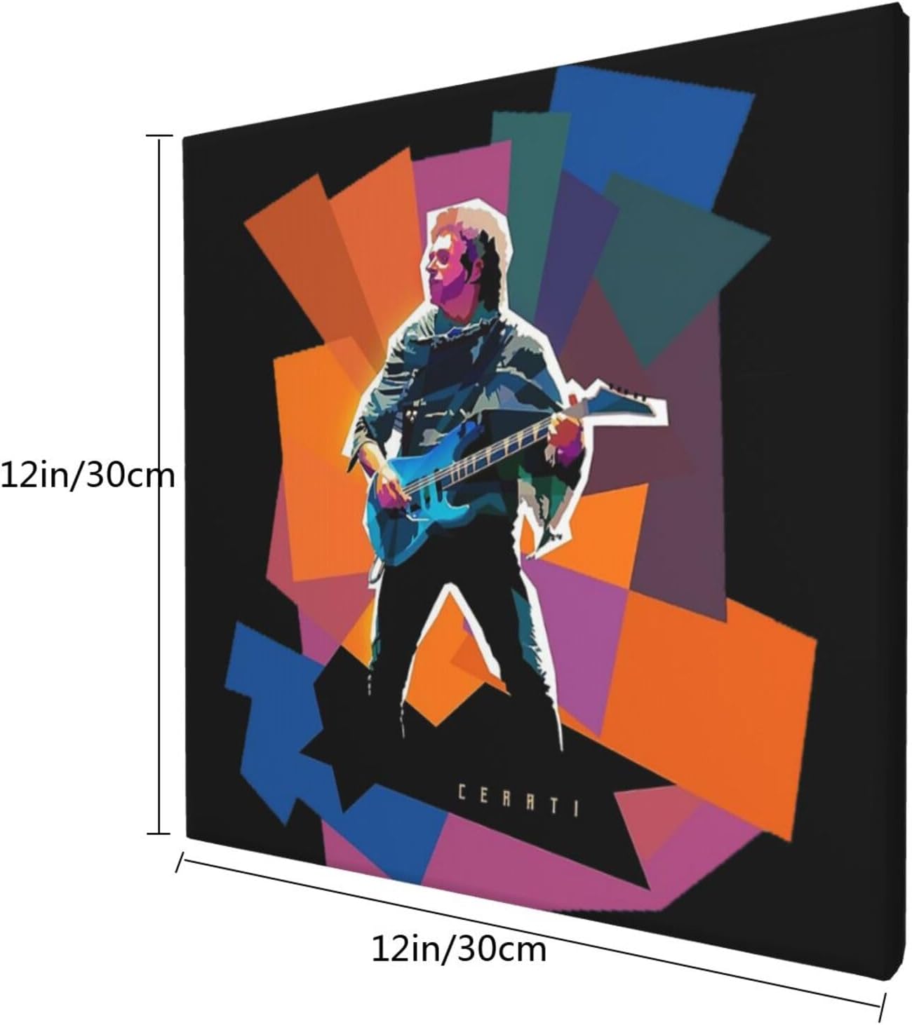 OBLUE Gustavo Singer Cerati – Póster artístico de pintura en lienzo para decoración de pared para baño, dormitorio, hogar, oficina, sin marco, 12 x