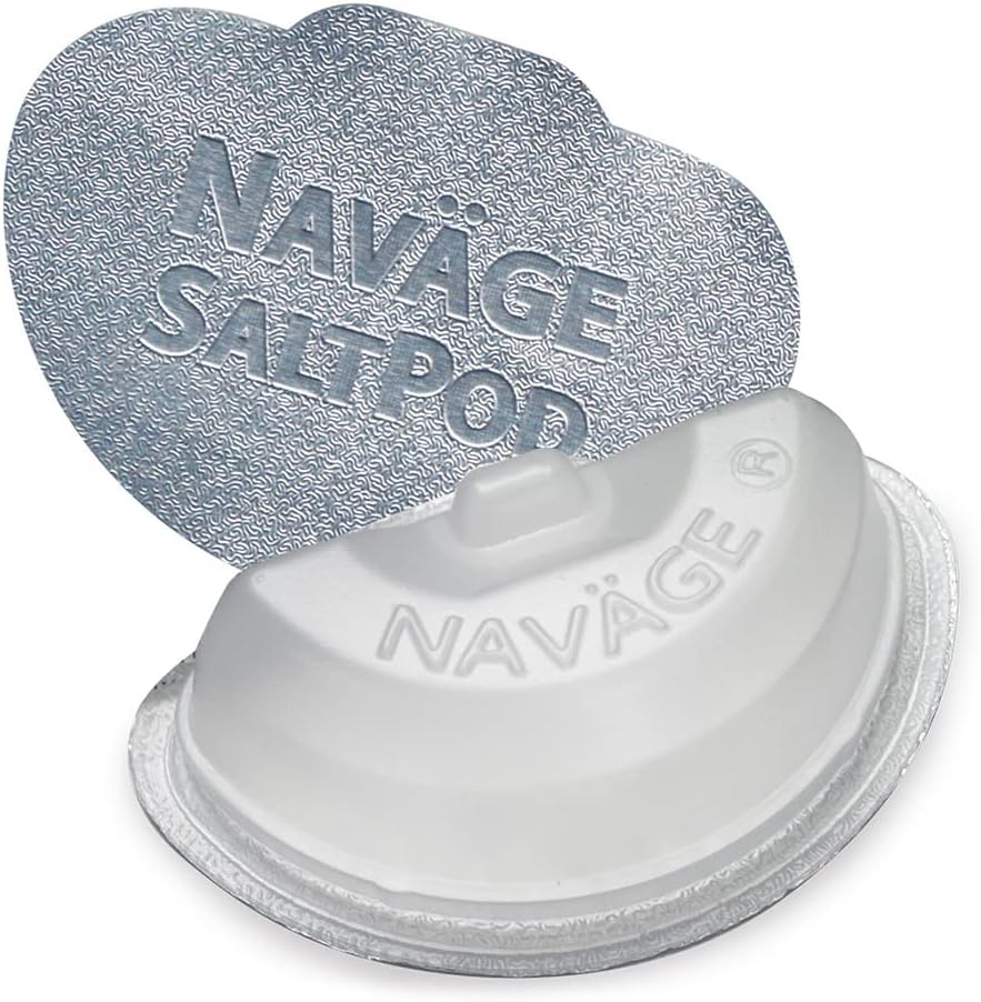 Navage Nasal Care – Paquete de limpiador de nariz con 20 cápsulas SaltPod Bolsa de viaje (borgoña)