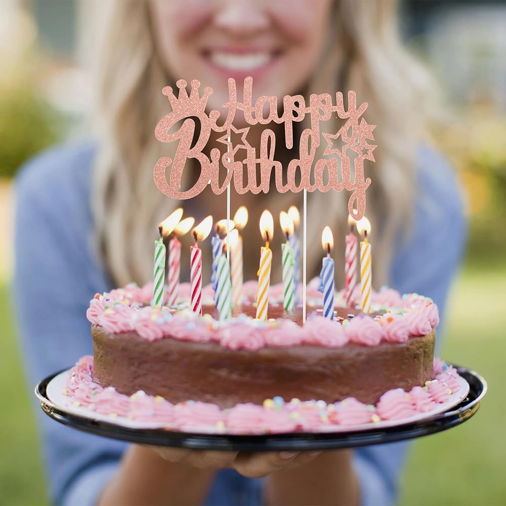 Decoración para tartas de feliz cumpleaños, decoración de tartas, decoración de tartas, decoración de pastel de feliz cumpleaños, decoración de