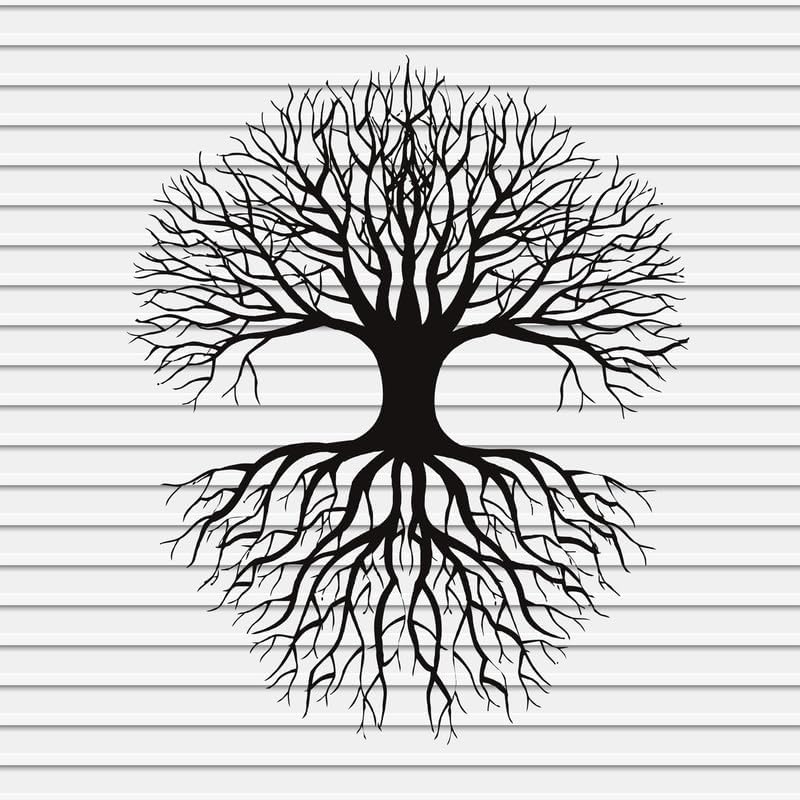 Adhesivos de vinilo de árbol celta para paredes, ventana de coche, laptop, vaso, tienda, dormitorio, decoración de habitación, árbol de la vida,