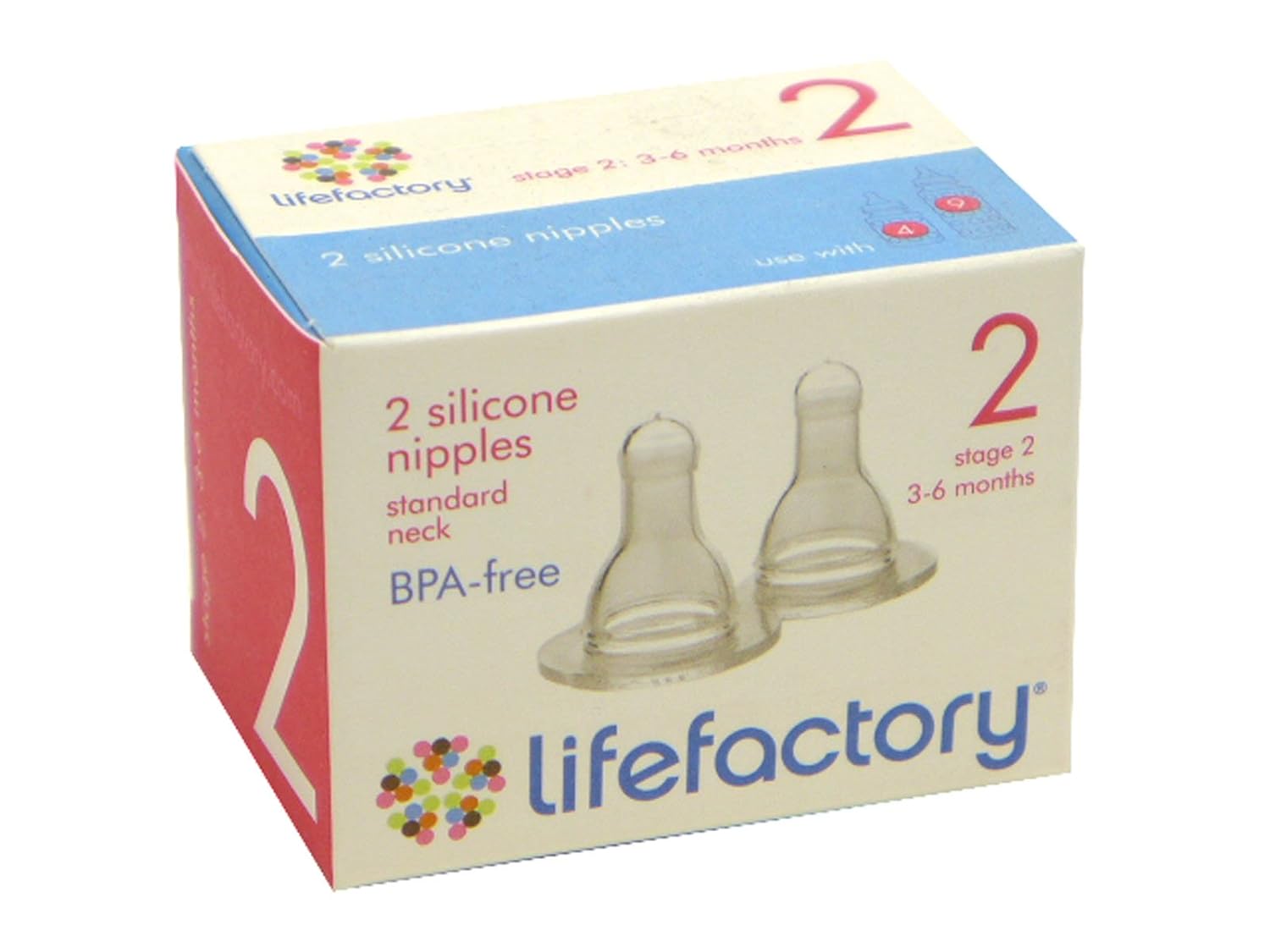 Lifefactory – Pezones de silicona ventilados (etapa 2)
