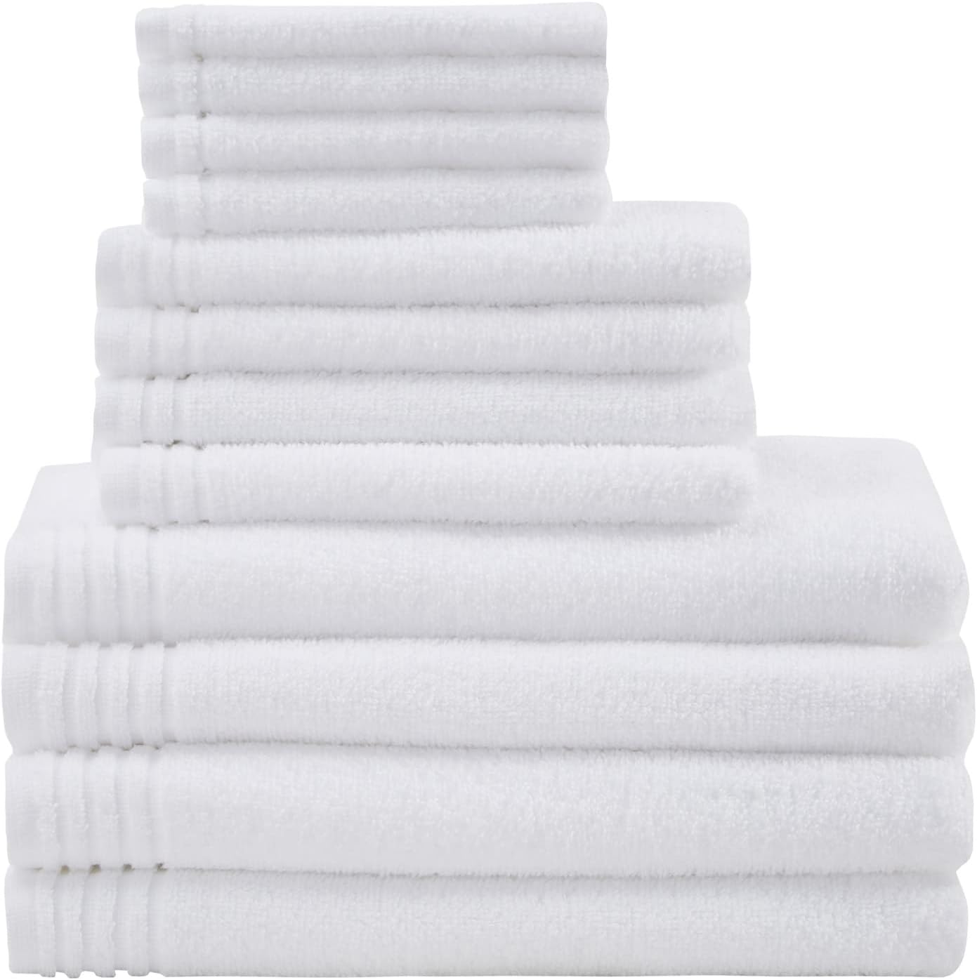 510 DESIGN Big Bundle – Juego de toallas de baño 100 % algodón, tela de rizo sin torsión, de secado rápido, suave y altamente absorbente, para