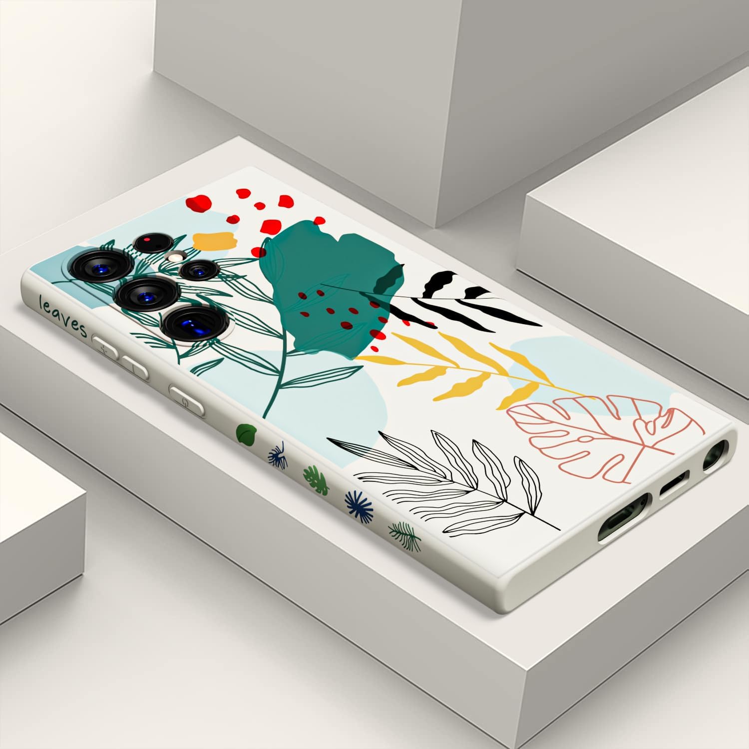 MINSCOSE Funda compatible con Samsung Galaxy S23 Ultra, bonito diseño floral colorido, TPU suave, delgada, delgada, femenina, funda protectora a
