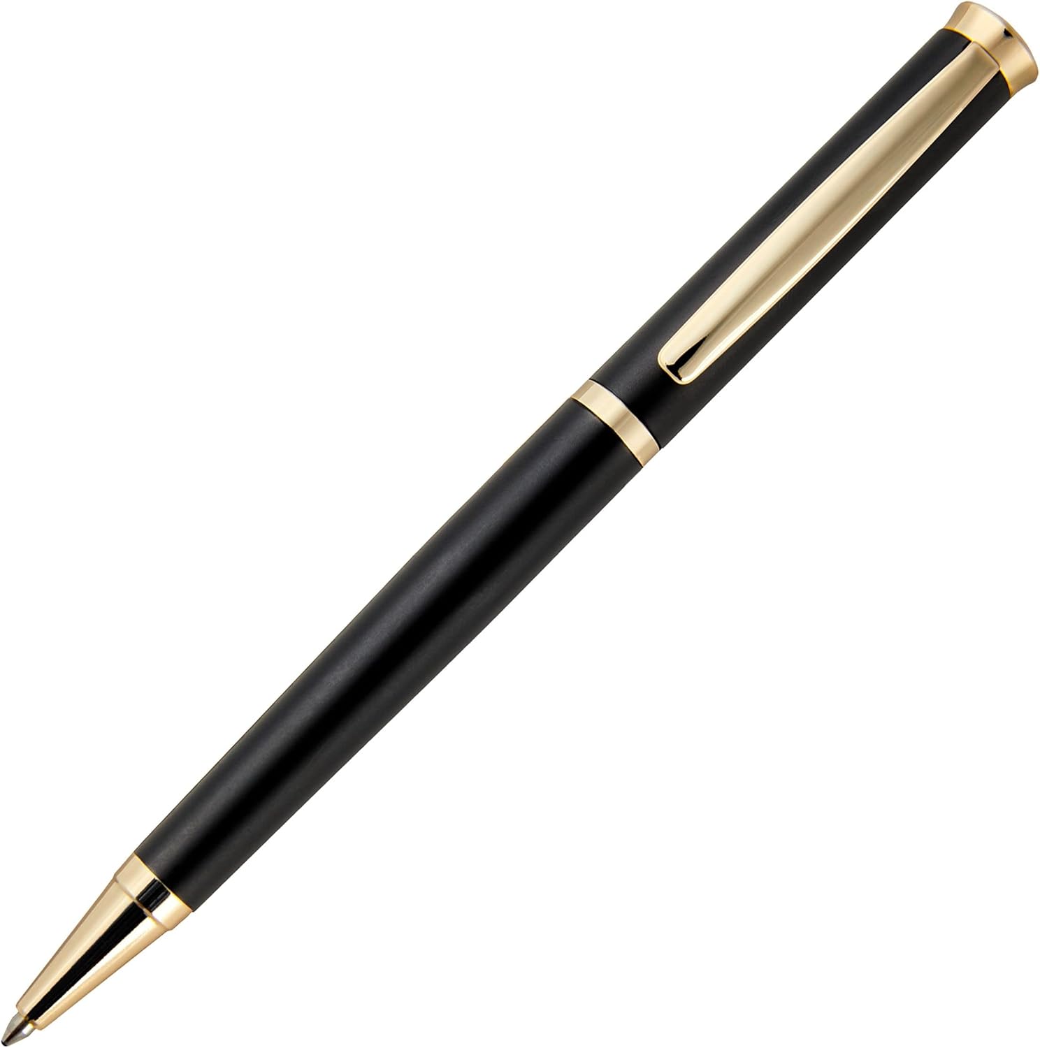 Hugo Boss Bolígrafo mate sofisticado  Instrumento de escritura delgado para hombres y mujeres  Elegante caja de regalo (negro)