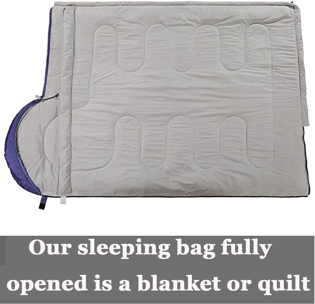 Saco de dormir, 3-4 estaciones, cálido clima frío, ligero, portátil, saco de dormir impermeable con saco de compresión para adultos y niños,