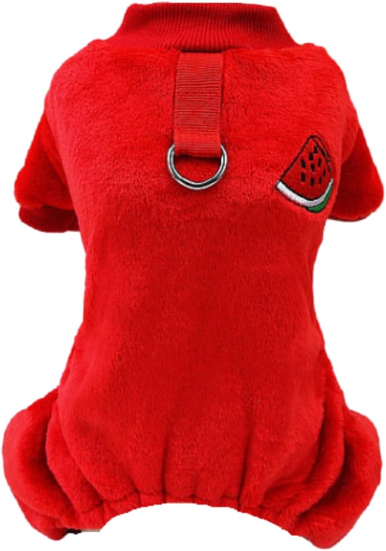 Suéter para perro, overol de invierno de forro polar para cachorros, ropa para perros pequeños, hembras y niños, pijama cálida para perros pequeños,