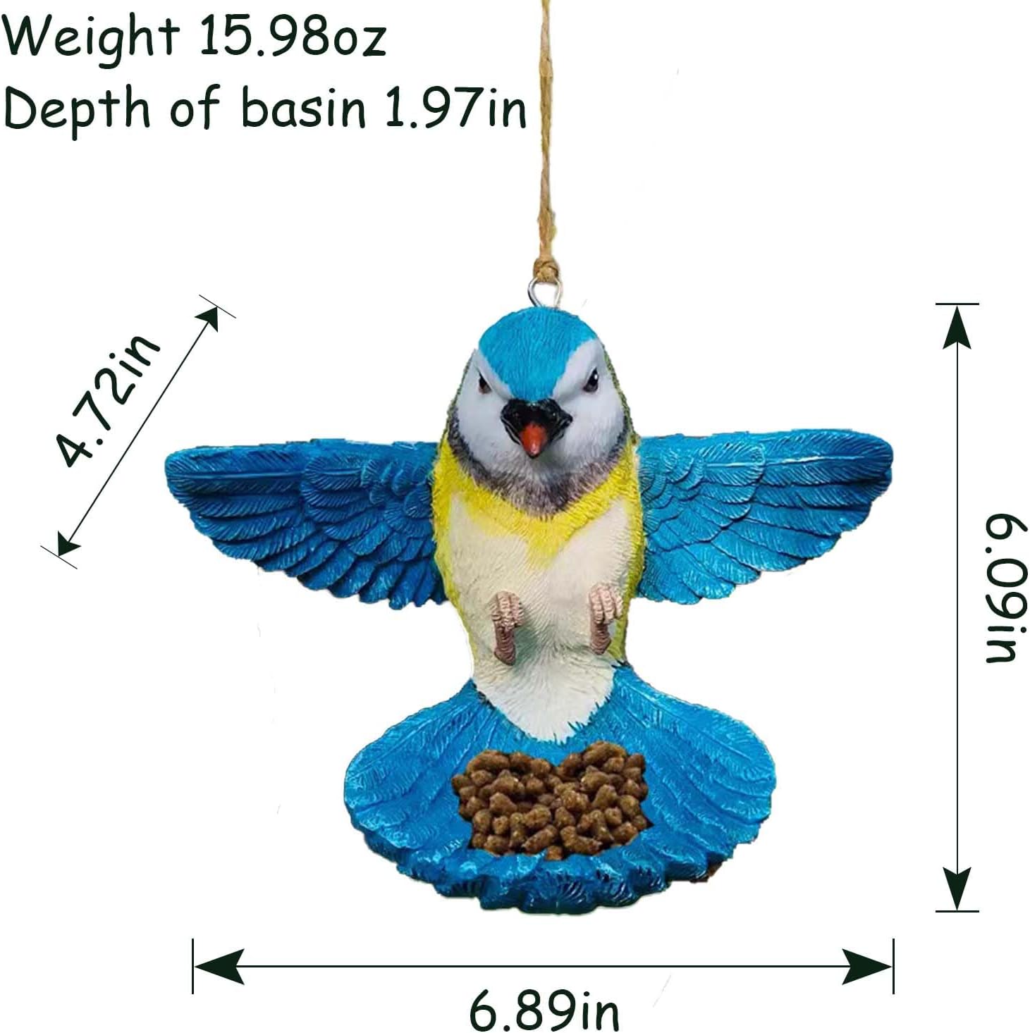 Comedero de resina con forma de rana o pájaro, comederos creativos, organizadores de llaves, bañeras para pájaros para jardines, patios y