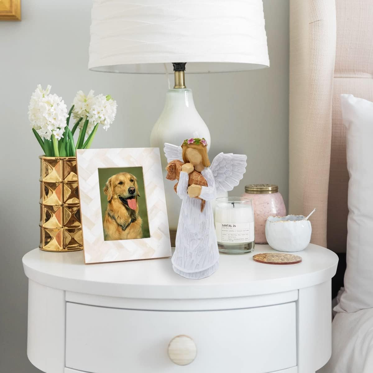 QWTMKTE Angel of Friendship – Regalos conmemorativos para perros, regalos para perros fallecidos, regalo de recuerdo para un dueño de mascota