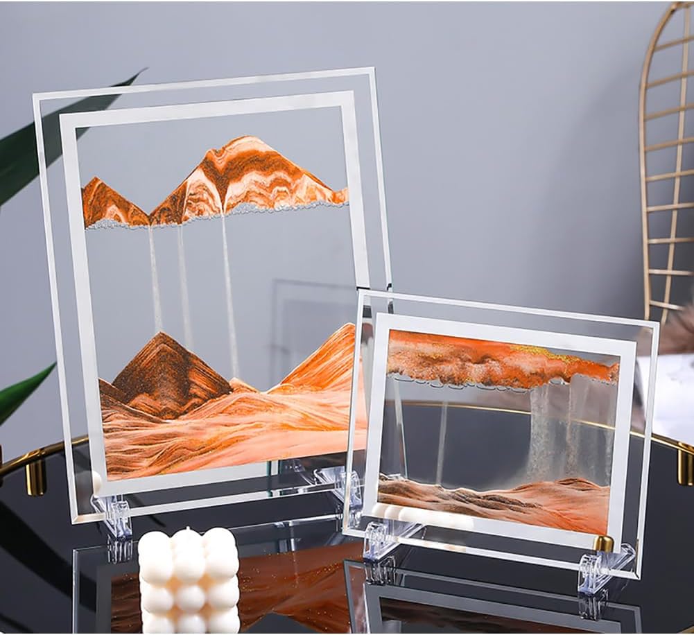 HY HAOYING ITTA – Imagen de arte de arena en movimiento, arte de arena dinámica 3D, movimiento líquido, visión de arco iris, imagen de arena,