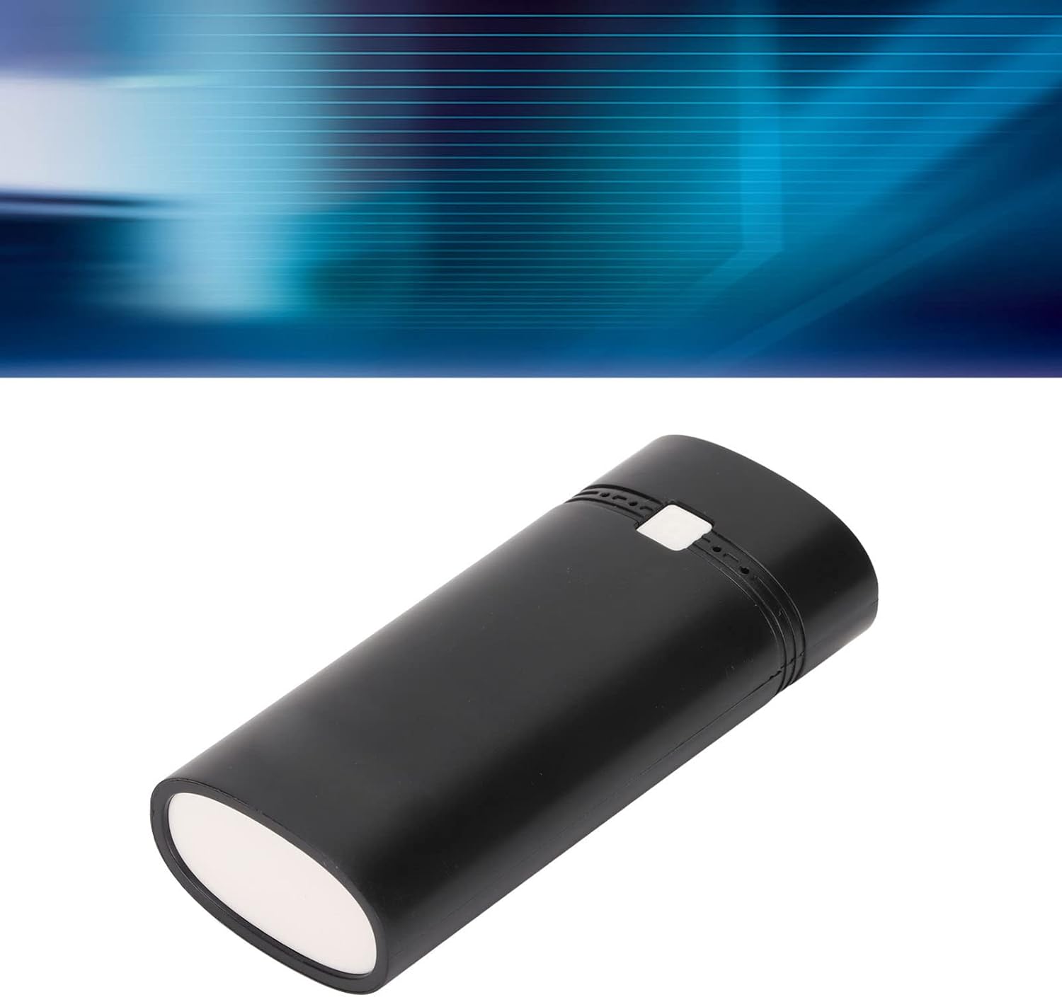 GOWENIC 18650 Cargador de batería Banco de energía, Universal DIY USB Power Bank Box Shell para teléfono inteligente, moderno y portátil (negro)