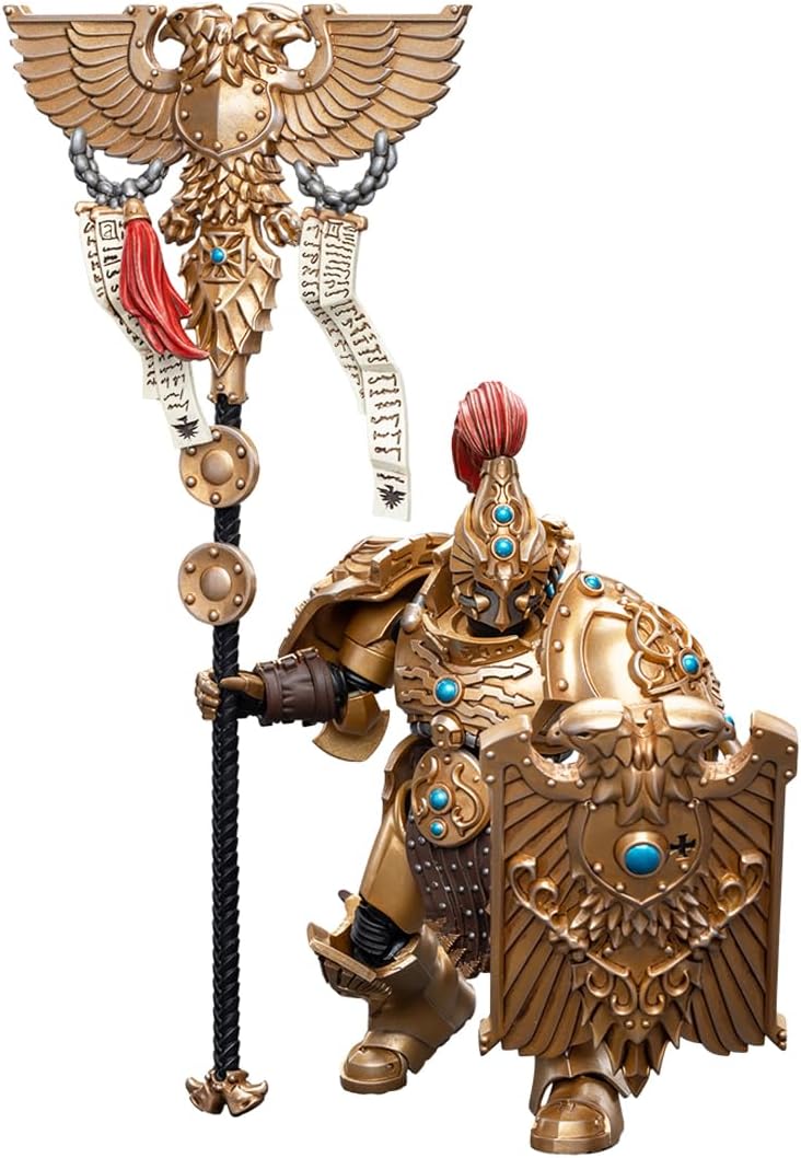 Joytoy Warhammer 40K Mecha 118 Figuras de acción Mecha Joy Toy Adeptus Custodes Vexilus Praetor