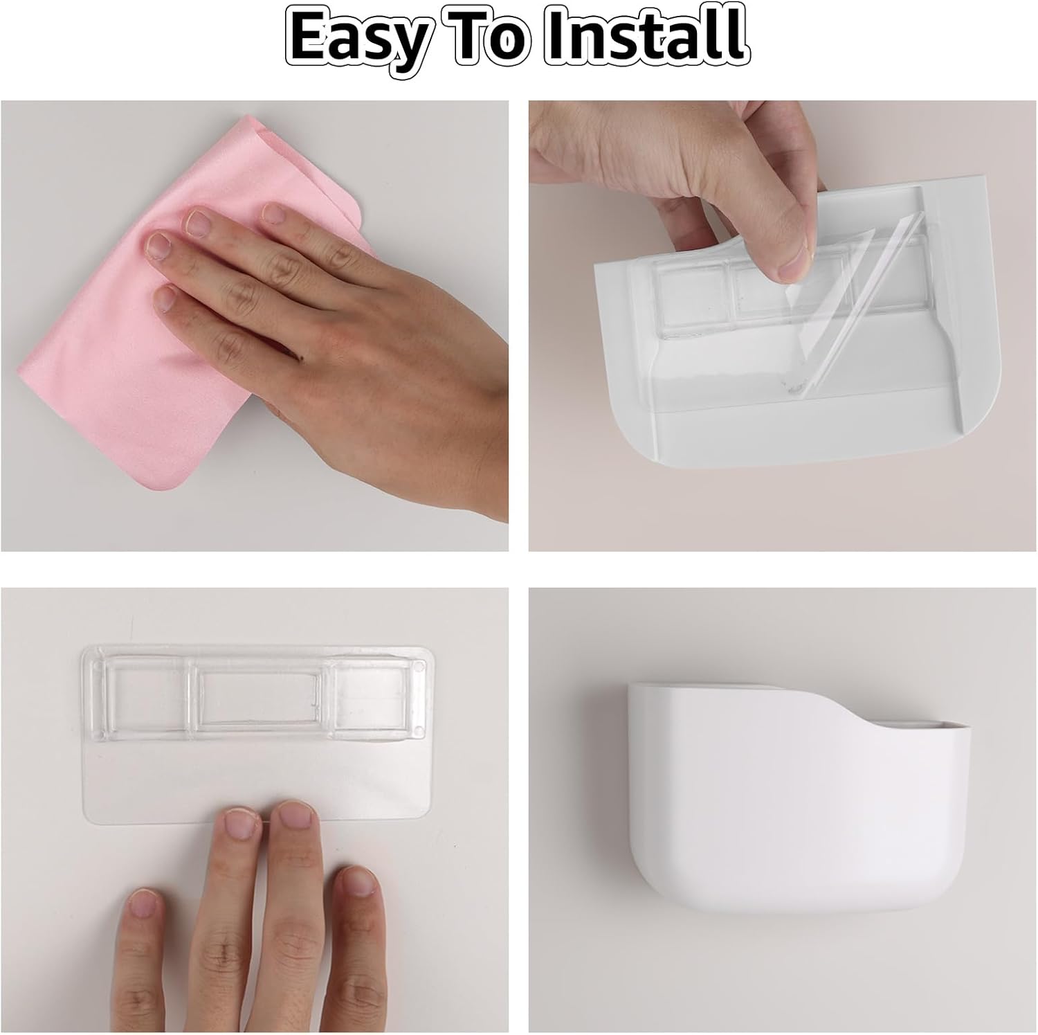 Paquete de 4 soportes de pared para control remoto, soporte universal para controlador, soporte para bolígrafo para pared, autoadhesivo, organizador