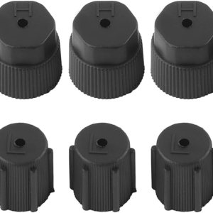 Tapa de núcleo de válvula de AC, 10 piezas universal de aire acondicionado, reparación de AC, cubierta de puerto de carga de refrigerante, accesorio Tapa de núcleo de válvula de AC, 10 piezas universal de aire acondicionado, reparación de AC, cubierta de puerto de carga de refrigerante, accesorio