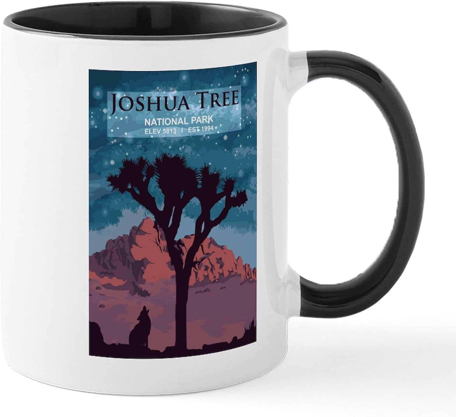 CafePress Joshua Tree Mugs Taza de café de cerámica de 11 oz (11.0 fl oz)