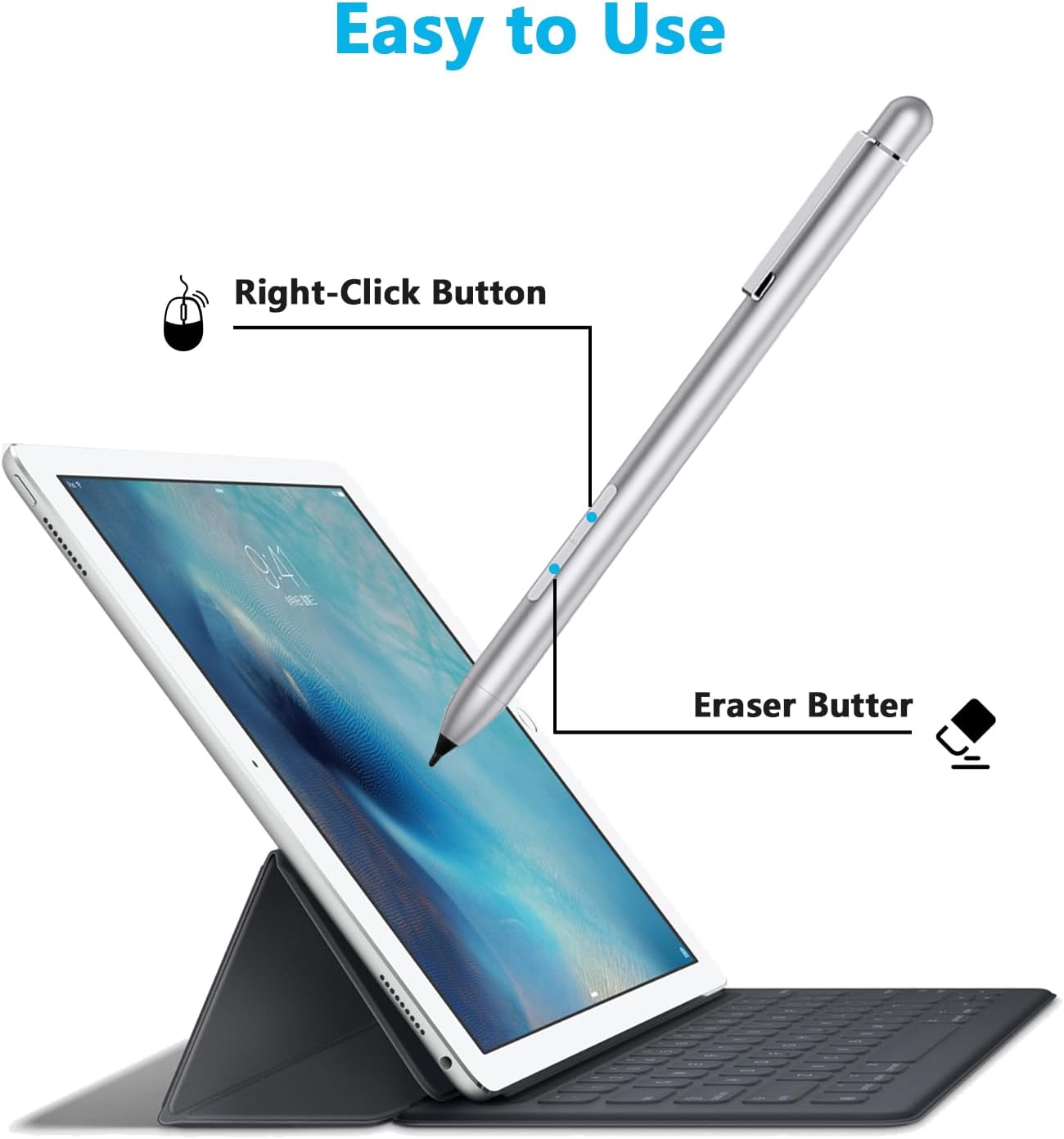 Lápiz óptico para HP EnvyPavilionSpecter x360 2 en 1 pantalla táctil portátil, lápiz HP para HP Envy x360 15-bp0 15-bq0, x360 15-cn0 Pavilion x360