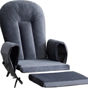 Paddie Glider Rocker – Juego de cojines de repuesto con terciopelo de almacenamiento, lavables, antideslizantes, para silla mecedora de guardería, 5 Paddie Glider Rocker – Juego de cojines de repuesto con terciopelo de almacenamiento, lavables, antideslizantes, para silla mecedora de guardería, 5