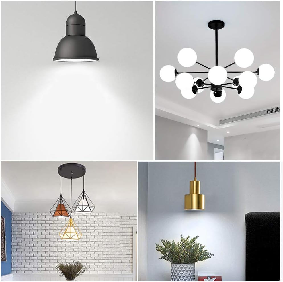 Bombillas LED E12, bombilla LED de candelabro de 16 W, luz blanca fría de 6000 K, 1200 LM, base E12, bombilla decorativa E12, equivalente a 120 W,
