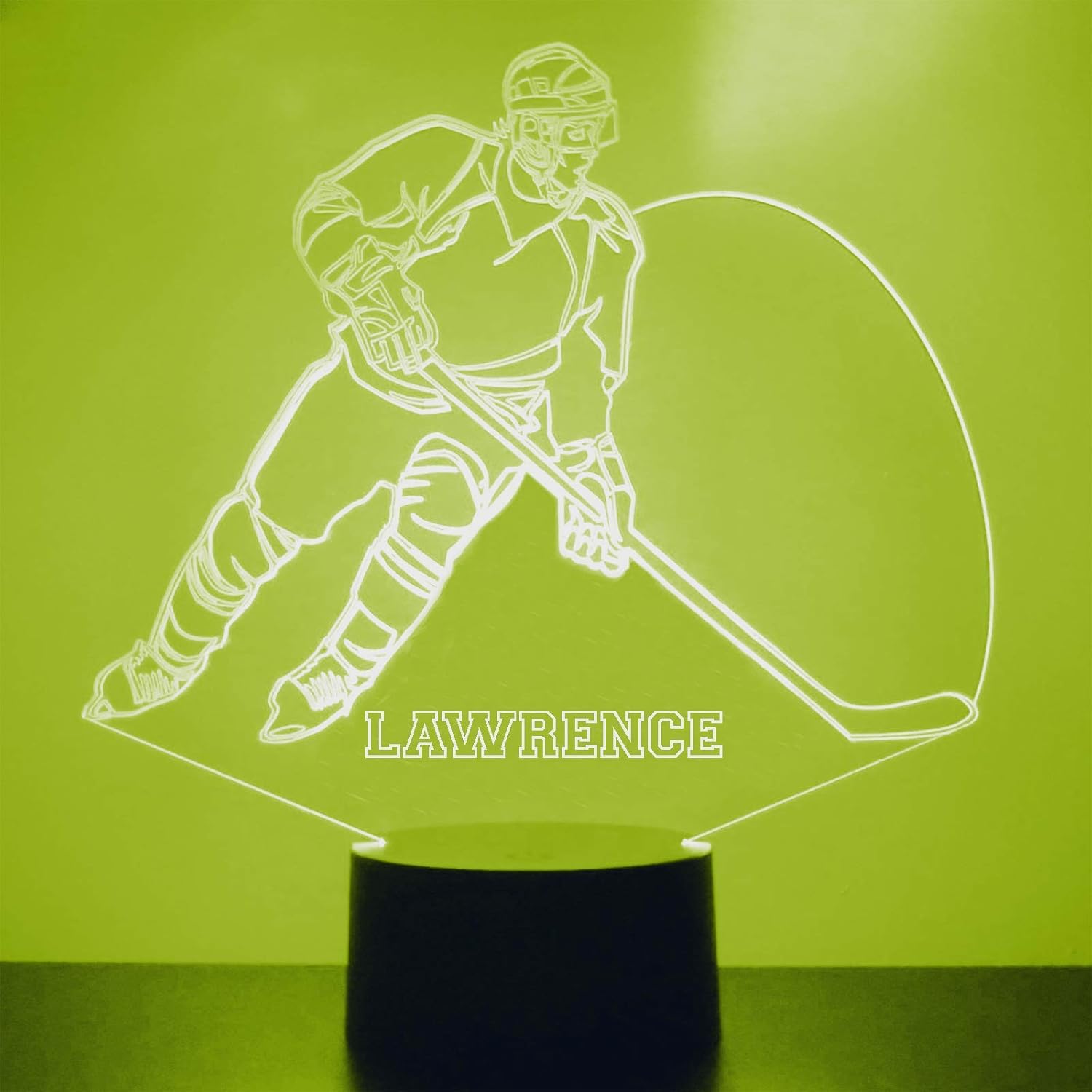 Lámpara LED personalizada deportiva, luz nocturna personalizada con tu nombre o texto, lámpara de luz más grande del mercado, grabado personalizado,