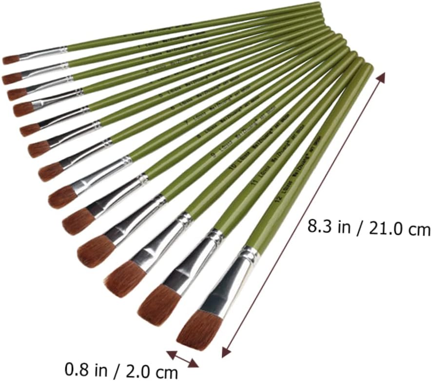 CORHAD Pinceles de pintura de acuarela, pincel pequeño, pincel acrílico, pinceles de pintura al óleo, pincel de acuarela, pincel de acuarela de pelo