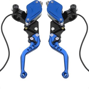 vatkan Palanca de bomba de embrague de freno de motocicleta con doble cilindro maestro hidráulico depósito 78″ 0.866 in pistón universal CNC vatkan Palanca de bomba de embrague de freno de motocicleta con doble cilindro maestro hidráulico depósito 78″ 0.866 in pistón universal CNC