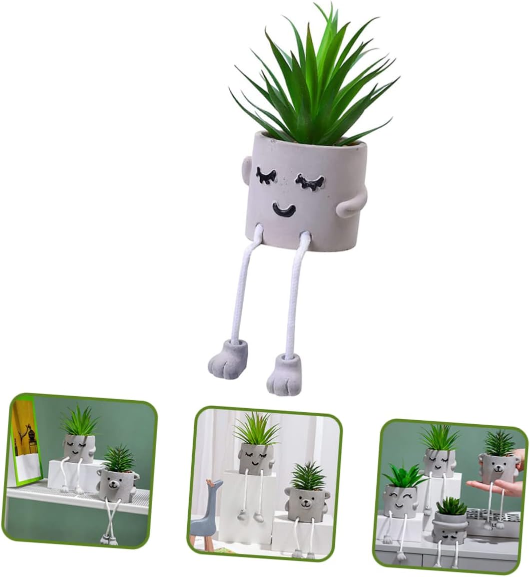 ARTIBETTER 3 piezas suculentas en maceta, plantas suculentas de imitación de aloe, suculentas de imitación de plástico en maceta, plantas suculentas