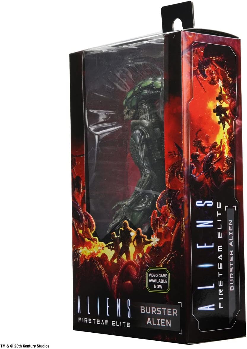 NECA Aliens Fireteam Figura de acción Burster NegroVerde, 100% Plástico