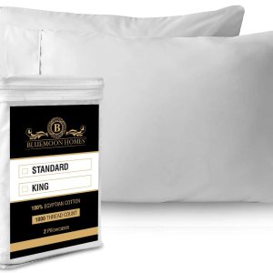 Bluemoon Homes – Juego de sábanas de 4 piezas de lujo de 1000 hilos con acabado italiano 100% algodón egipcio, se adapta a colchones de hasta 18 Bluemoon Homes – Juego de sábanas de 4 piezas de lujo de 1000 hilos con acabado italiano 100% algodón egipcio, se adapta a colchones de hasta 18
